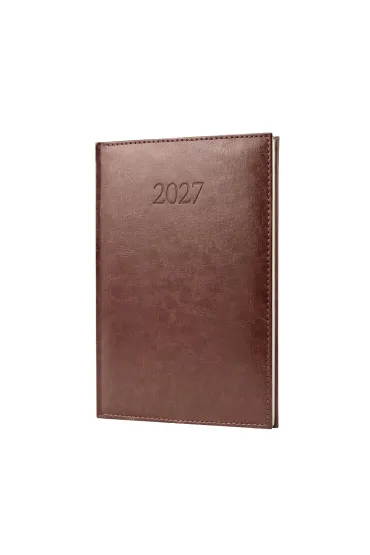 Kalendarz 2027 A4 Agenda Tygodniowy Br�zowy