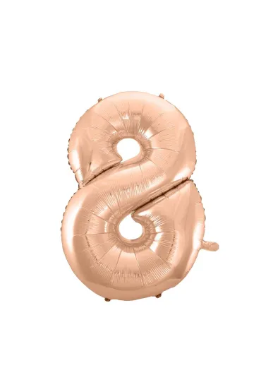 Balon foliowy B&C "Cyfra 8" r�owo-z�ota Godan 92cm
