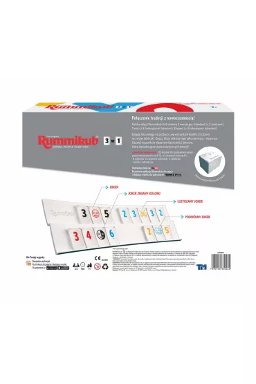 Rummikub 3w1 Tm Toys