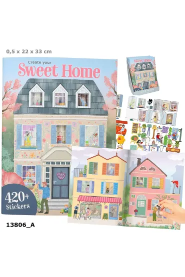 Zestaw kreatywny z naklejkami Sweet Home 13806A