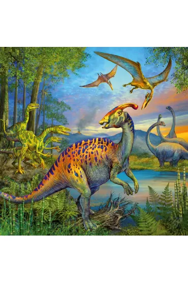 Puzzle 3x49 el. Fascynacja Dinozaurami Ravensburger