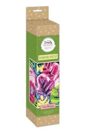 Dalprint Haft diamentowy - Twin Flamingos 48x36cm