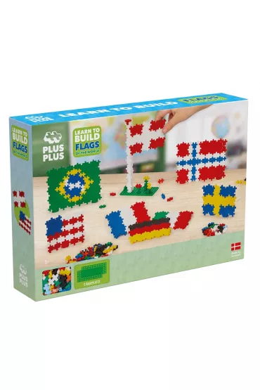 Klocki Plus-Plus Naucz si� budowa� flagi �wiata