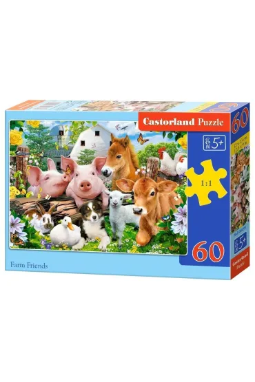Puzzle 60 el. Farm Friends Castorland
