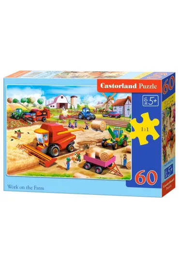 Puzzle 60 el. Work on the Farm Castorland