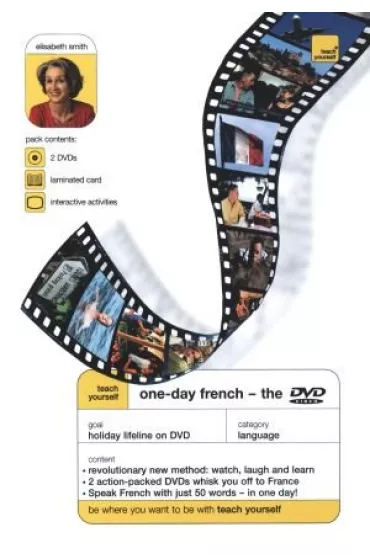 One-Day French. 2 DVDs, laminated card and interactive activities - Elisabeth Smith