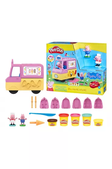 Play-Doh ciastolina �winka Peppa auto z lodami F3597 /3 Hasbro