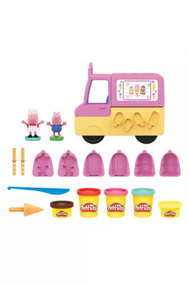 Play-Doh ciastolina �winka Peppa auto z lodami F3597 /3 Hasbro