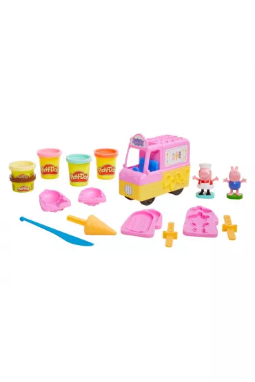 Play-Doh ciastolina �winka Peppa auto z lodami F3597 /3 Hasbro