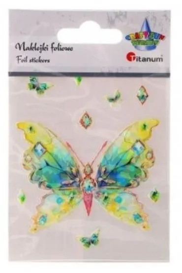 Titanum Naklejki foliowe motyl 75x89mm 9 szt.