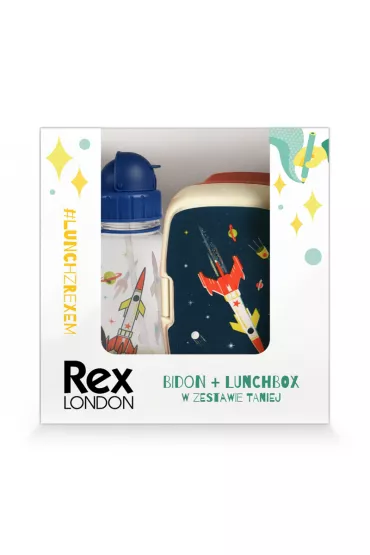 b.box Zestaw �niadaniowy lunchbox i bidon Kosmos