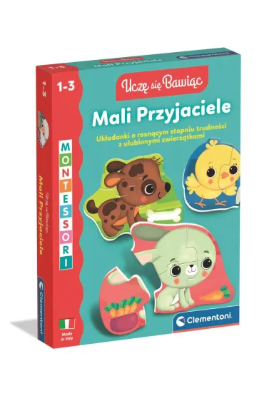 Mali Przyjaciele uk�adanka edukacyjna 1-3l CLEMENTONI 50427  CLM