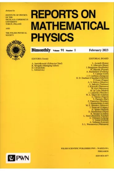 Reports on Mathematical Physics 91/1 2023