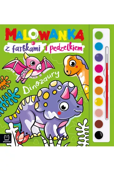 MALOWANKA Z FARBKAMI I P�DZELKIEM. DINOZAURY - Anna Podg�rska