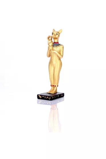 Bogini Bastet trzymaj�ca sistrum, figurka