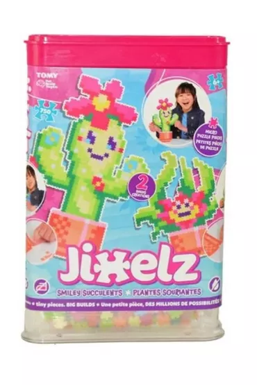 Puzzle 750 el. Pixelki Jixelz - U�miechni�te kaktusy Fat Brain Toy Co