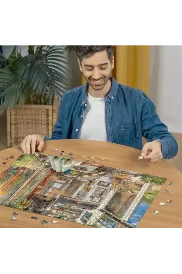 Puzzle 1000 el. Domek w lesie Ravensburger