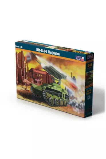 Model do sklejania - Wyrzutnia rakiet Katjusha 1:72 BM-8-24 Mastercraft