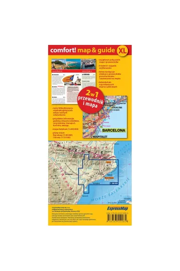 Katalonia map&guide XL PL laminat 2024