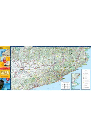 Katalonia map&guide XL PL laminat 2024