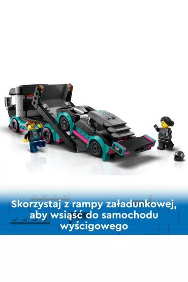 LEGO City Samoch�d wy�cigowy i laweta 60406