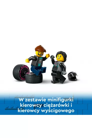 LEGO City Samoch�d wy�cigowy i laweta 60406