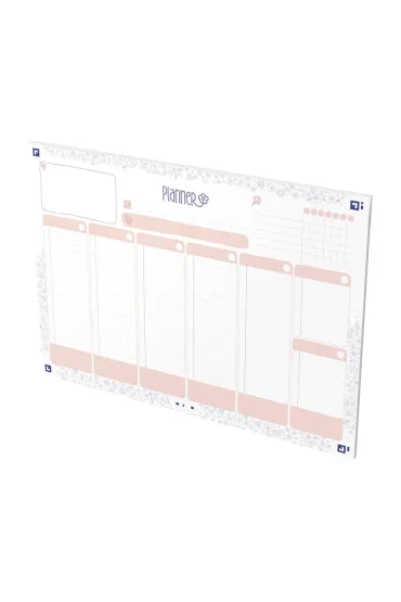 Oxford Flowers Planer tygodniowy A4 Floral 60 kartek