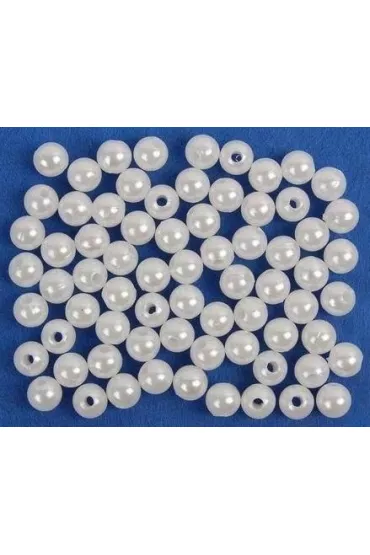 Fandy Koraliki bia�e 5mm, 40g