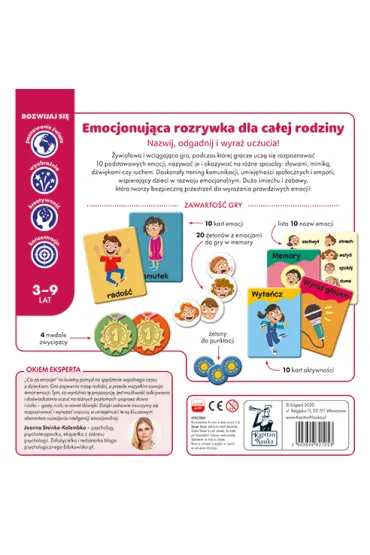 Kapitan Nauka. Co za emocje! Gra edukacyjna Edgard - Hubert Bobrowski