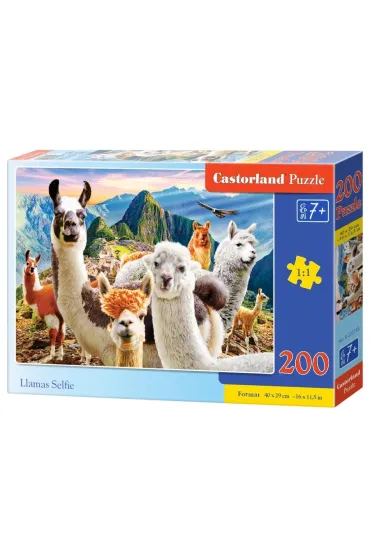 Puzzle 200 el. Llamas Selfie Castorland