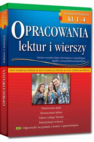 Opracowania lektur i wierszy - liceum/techniku