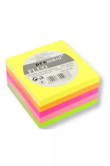 Penword Kostka samoprzylepna fluo 75x75mm 450K