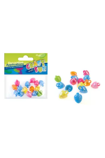 Craft with Fun Zawieszka truskawka 20 szt.