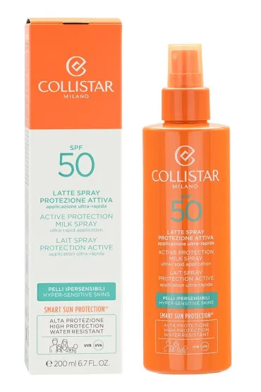 Collistar Tanning Moisturizing Milk Spray Hyper-Sensitive Skin Mleczko przeciws�oneczne w sprayu SPF50 200 ml