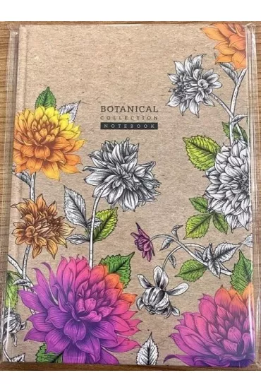 Fresh Notatnik ozdobny A5 Kwiaty kratka 64 kartek