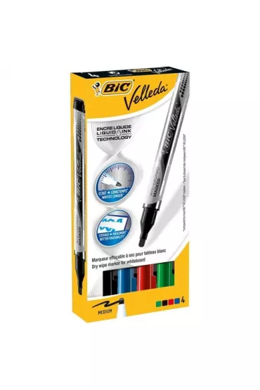 Bic Marker Velleda Liquid 4 szt.
