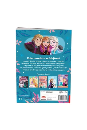 Disney Kraina Lodu. Kolorowanka z naklejkami
