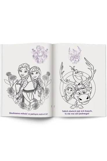 Disney Kraina Lodu. Kolorowanka z naklejkami
