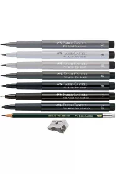 Faber-Castell Zestaw startowy Pitt Artist Pen + akcesoria