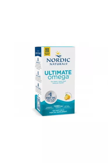 Nordic Naturals Ultimate Omega 1280 mg Lemon Flavor - suplement diety 120 kaps.