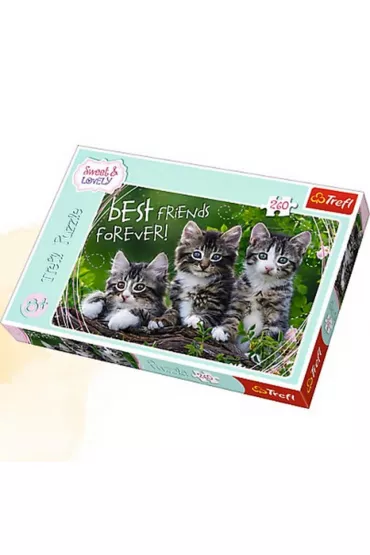 Puzzle 260 el. Sweet & Lovely. Kocia przyja�� Trefl