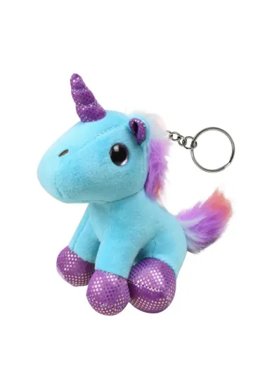 LeanToys Brelok pluszowy niebieski 12cm