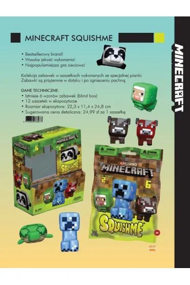 Figurki Minecraft Squishmes 2