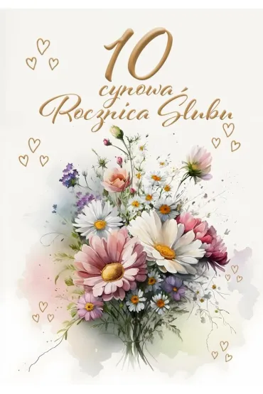 Trend Kartka okoliczno�ciowa Rocznica �lubu 10