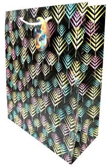 Fresh Torebka ozdobna matowa palmy 26x32x12cm