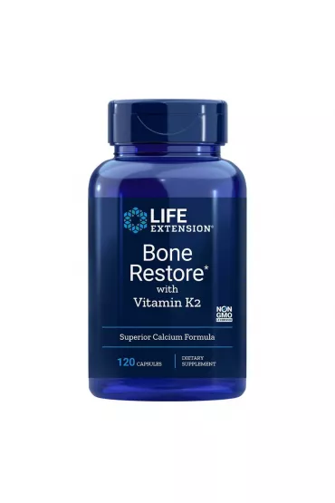 Life Extension Bone Restore with Vitamin K2 Suplement diety 120 kaps.