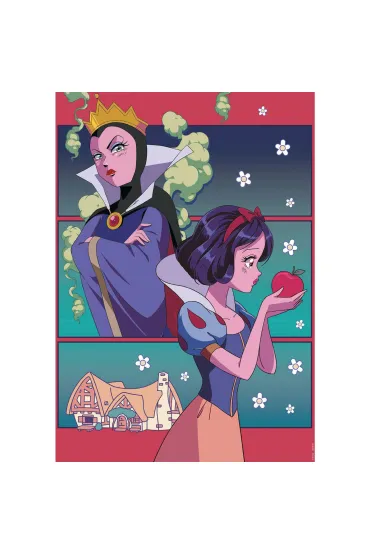 Puzzle 2x500 el. Kr�lewna �nie�ka / Ma�a Syrenka Educa