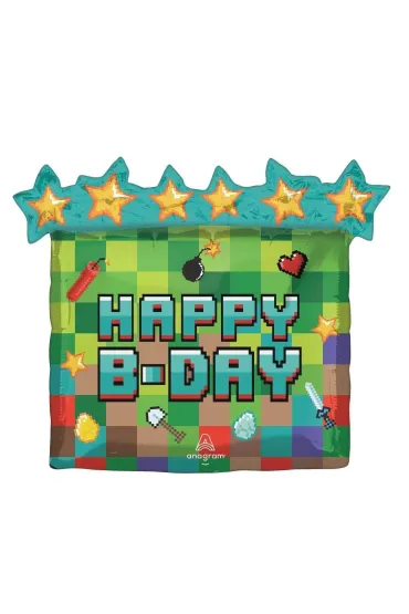 Anagram Balon foliowy Pixel Party 63x58cm
