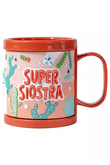 Be-Happy Gifts Kubek dla dziecka 3D Super Siostra