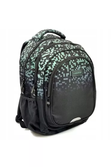 Astra Plecak 3-komorowy Head Green Bricks klocki